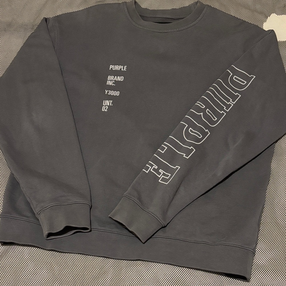 Purple Brand Gray Men's Sweater